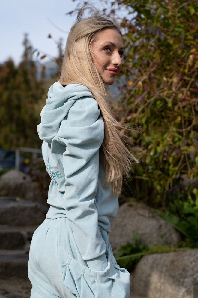 Dámská mikina POEM JACKET SILVERBLUE