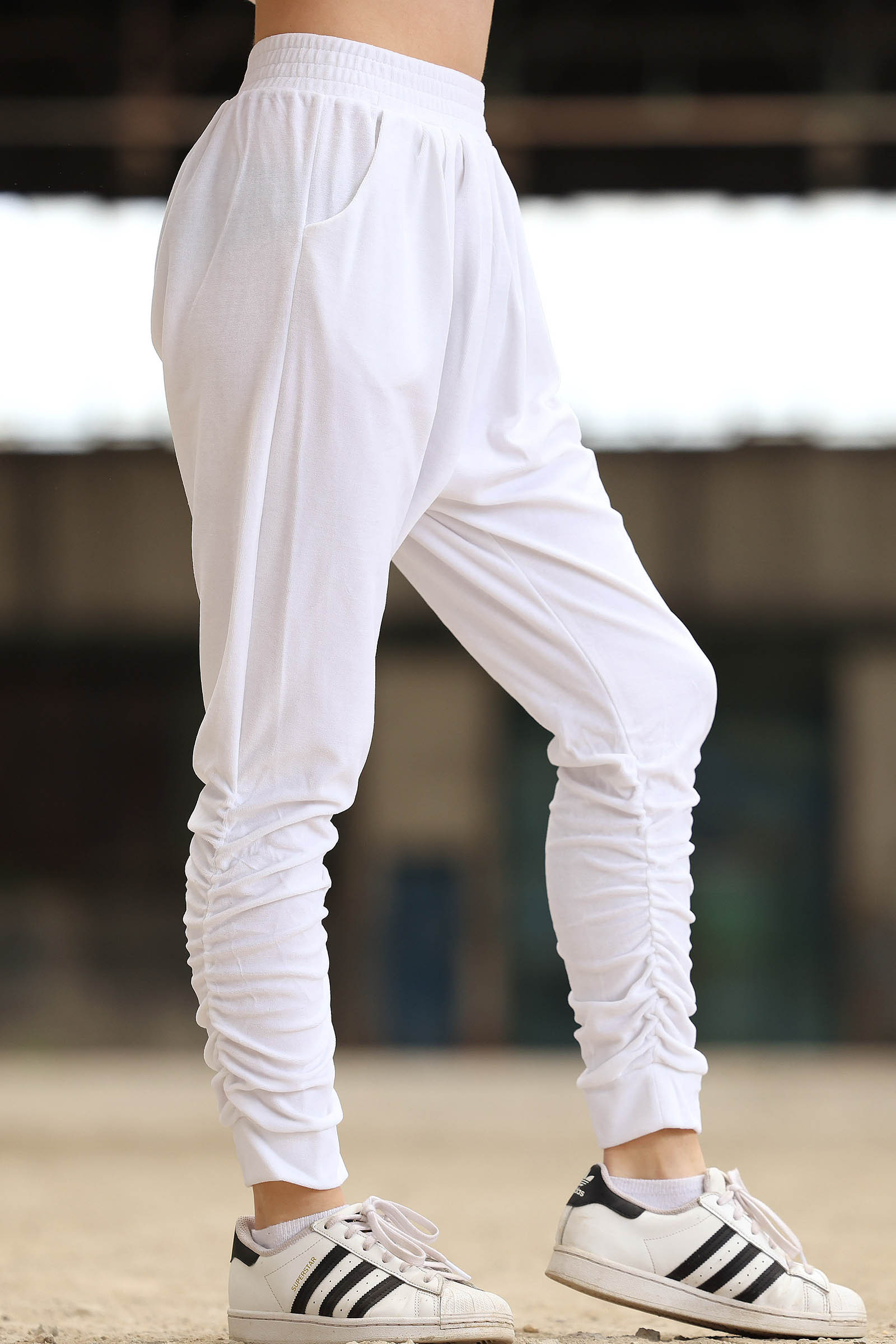 Dámské tepláky RIDE WOMAN PANTS WHITE