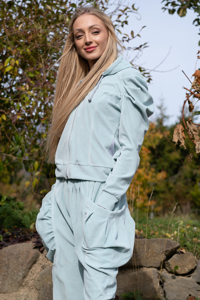 Dámská mikina POEM JACKET SILVERBLUE