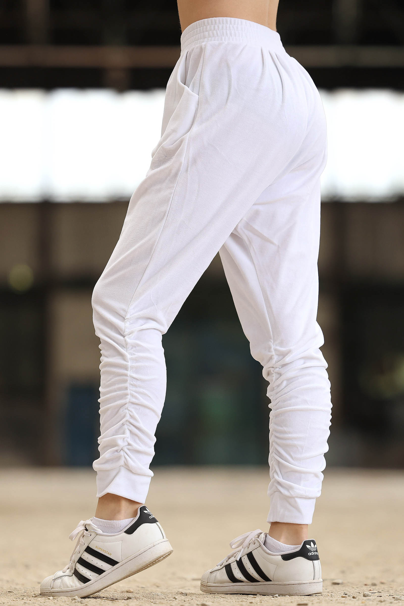 Dámské tepláky RIDE WOMAN PANTS WHITE