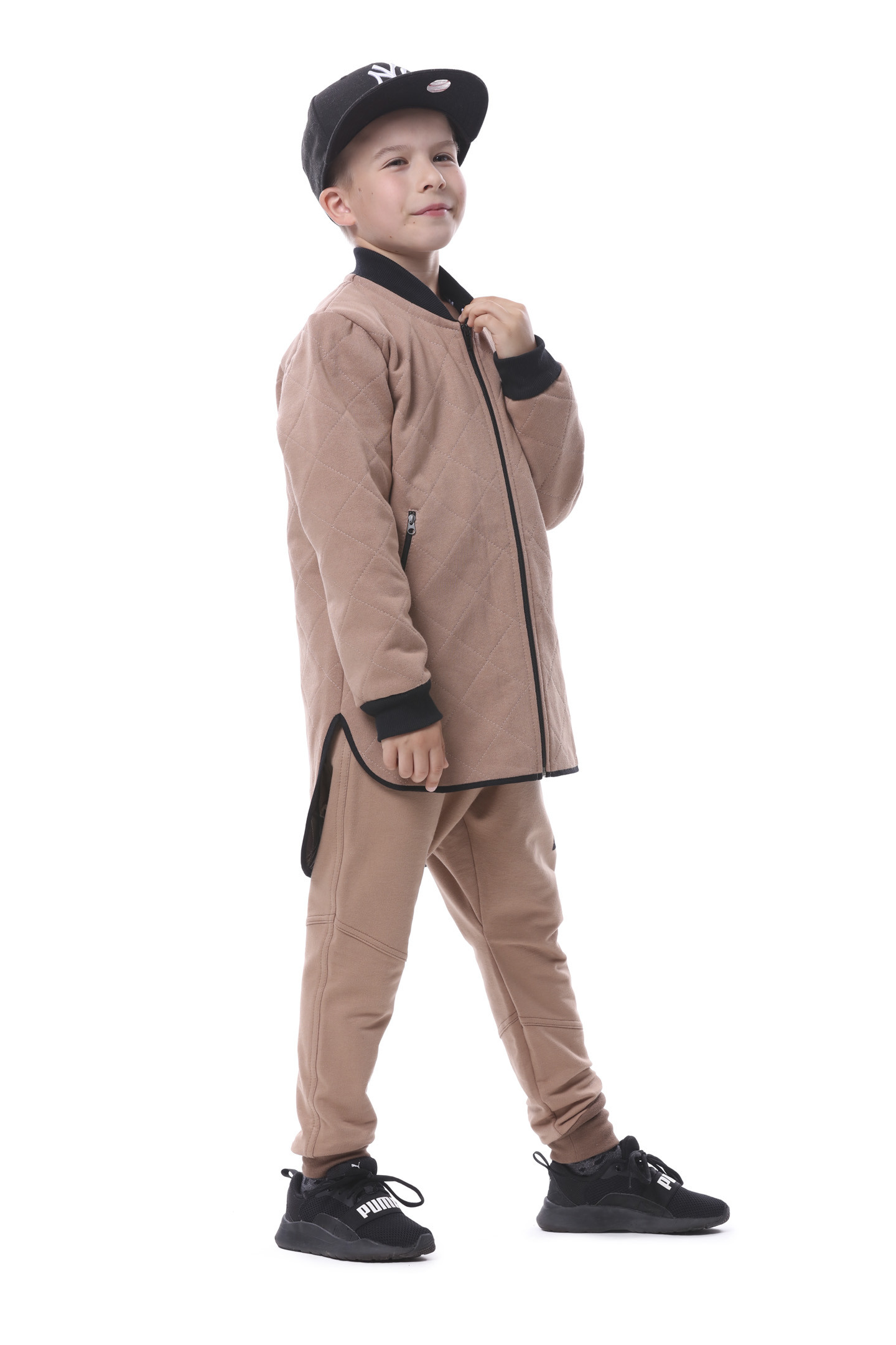 Dětská mikina BASEBALL BROWN ZIP